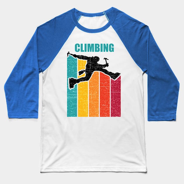 Climbing Design Baseball T-Shirt by eliteshirtsandmore